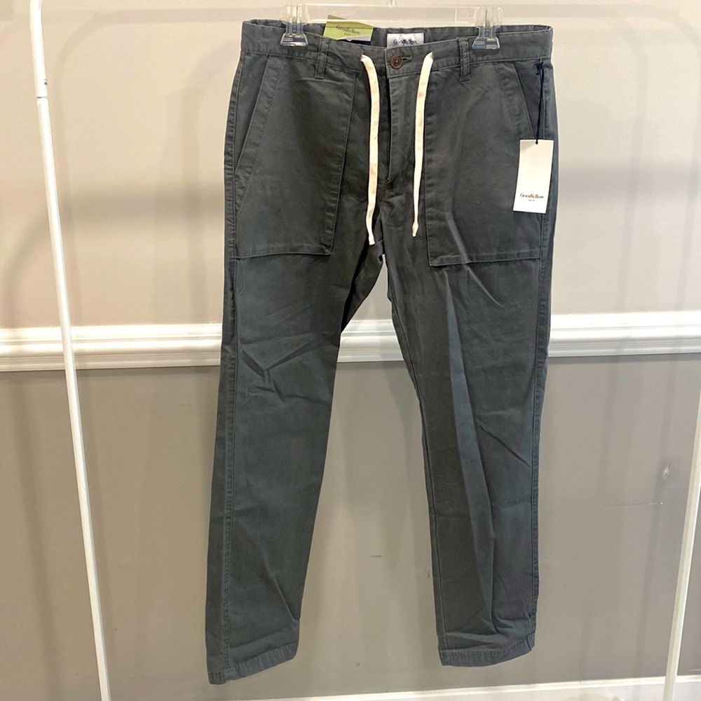 NWT Goodfellow Grey Utility Pants Slim Fit Size 32x32
